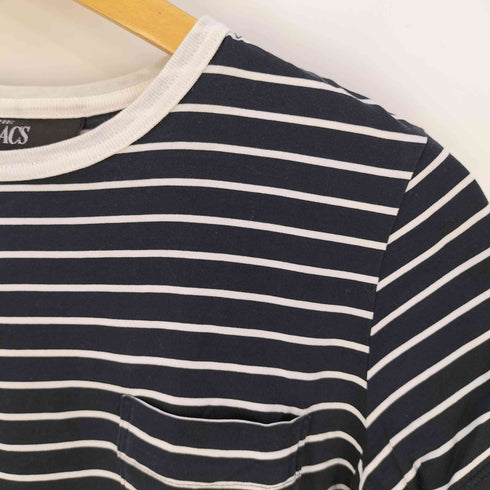 ザリラクス THE RERACS ボーダー ポケット クルーネックTシャツ メンズ 36
