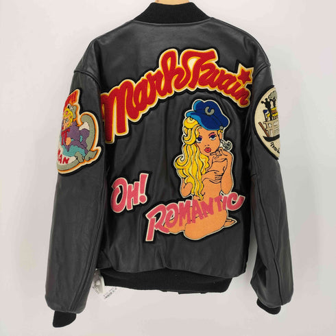 バトウィン BUTWIN 80S USA製 gang Rocker ワッペン 裏地キルティング 本革 レザー スタジャン スタジアム ジャンパー メンズ US:42
