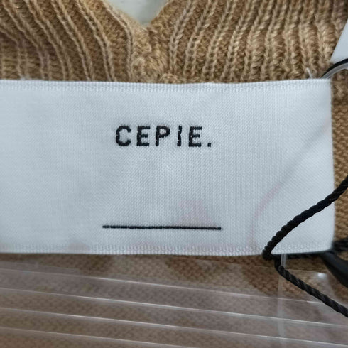CEPIE. ベルト付き コットンシルク ニット ベスト レディース FREE