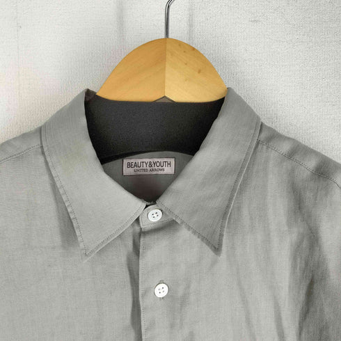 ビューティーアンドユースユナイテッドアローズ BEAUTY & YOUTH UNITED ARROWS 22ss ライトリネンタッチリラックスフォルムテーパードシャツ メンズ JPN:M