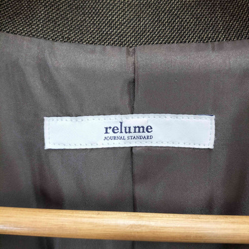 ジャーナルスタンダードレリューム JOURNAL STANDARD relume シャークツイードテーラドジャケット レディース 38