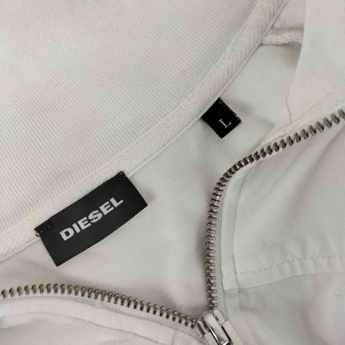 ディーゼル DIESEL スリーブプリント ハーフジップカットソー メンズ L