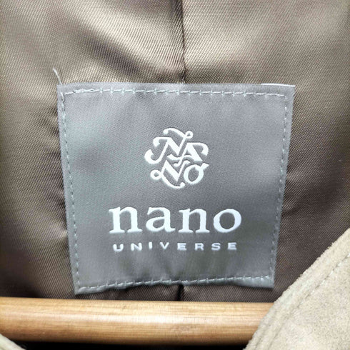 ナノユニバース NANO universe フェイクレザーシングルライダースジャケット メンズ JPN:L