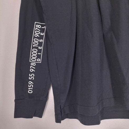 ディーゼル DIESEL スリーブプリント ハーフジップカットソー メンズ L