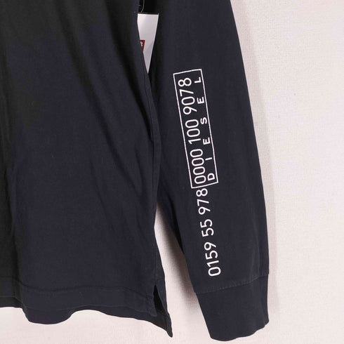 ディーゼル DIESEL スリーブプリント ハーフジップカットソー メンズ L