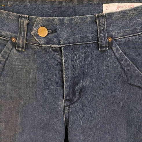 アメリカーナ Americana シンチバック フレア デニムパンツ レディース 27