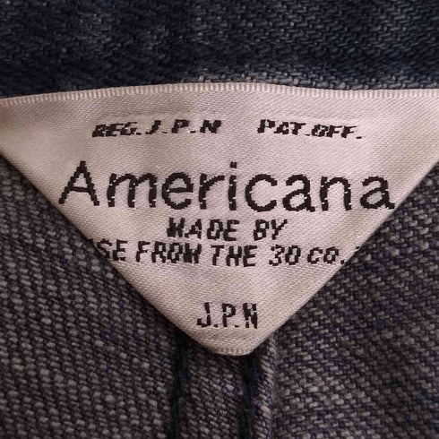 アメリカーナ Americana シンチバック フレア デニムパンツ レディース 27