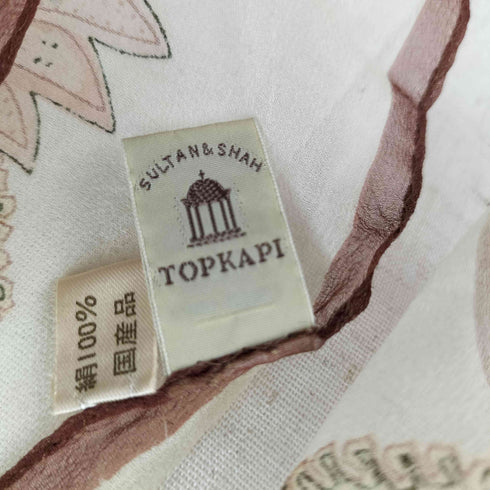 トプカピ TOPKAPI 総柄 シアーシルクスカーフ レディース