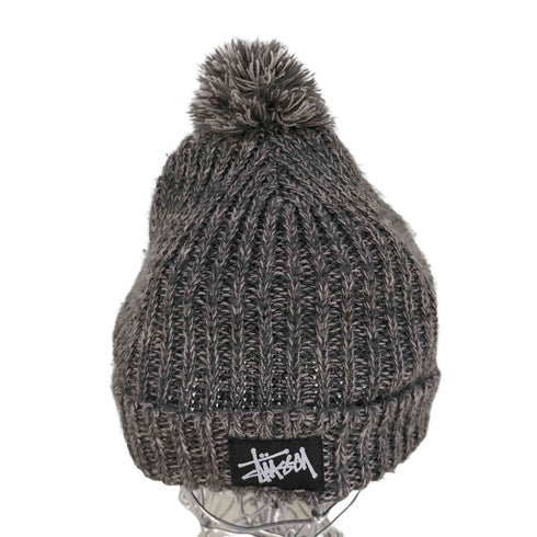 ステューシー Stussy ロゴ ボンボン付き アクリル ニットキャップ ビーニー メンズ