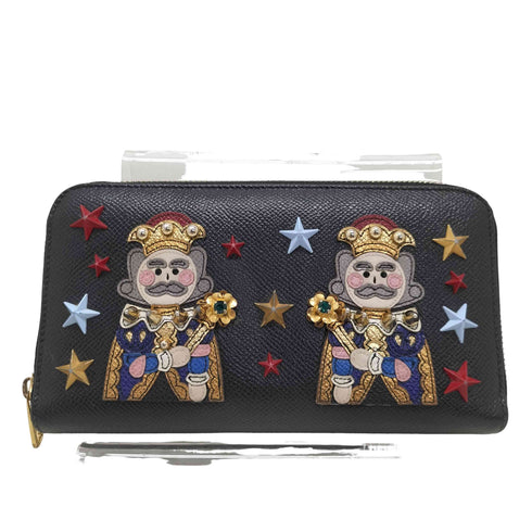 ドルチェアンドガッバーナ DOLCE&GABBANA ラウンドファスナーロングウォレット メンズ