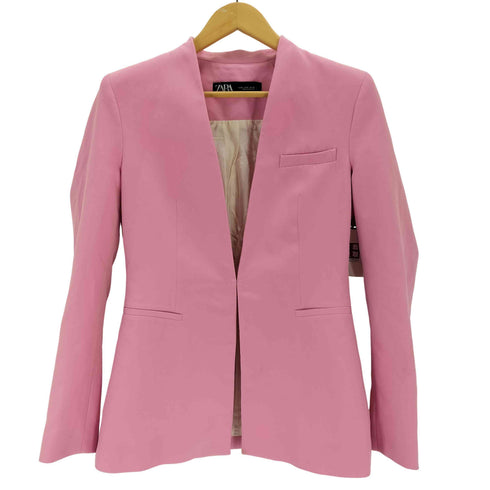 ザラ ZARA ノーカラージャケット レディース import:M