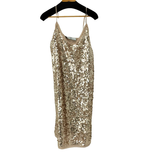 ザラ ZARA Disco Forest Sequin Dress レディース XS-S