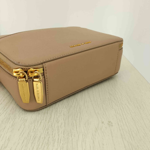 チャールズアンドキース CHARLES&KEITH ダブルジップ クロスボディバッグ レディース