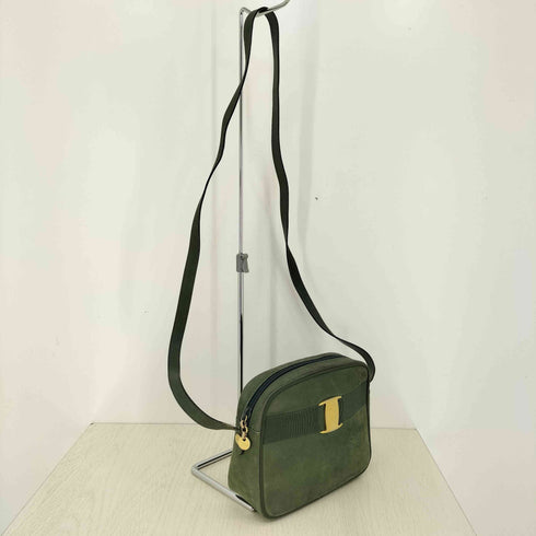 サルヴァトーレフェラガモ Salvatore Ferragamo ヴァラ ヌバック ショルダーバッグ レディース
