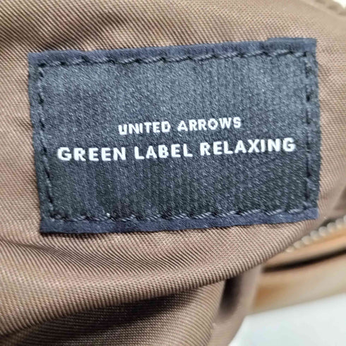 ユナイテッドアローズグリーンレーベルリラクシング UNITED ARROWS green label relaxing フェイクレザーサコッシュ メンズ