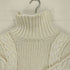 ザラ ZARA Ecru Chunky Cable Knit High Neck Oversized Sweater レディース JPN:M
