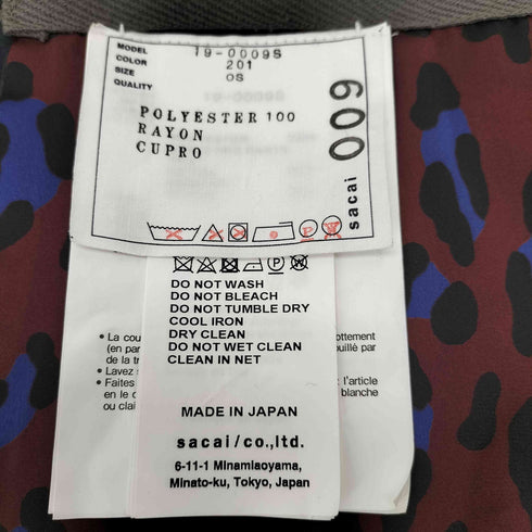 サカイ Sacai レーヨン クレイジーパターンスカーフ メンズ ONE SIZE