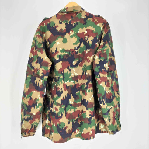 スイスミリタリー SWISS MILITARY SWISS ARMY スイス軍 アルペンカモ 迷彩柄 REAジップ フィールド ミリタリー シャツ メンズ EUR:52