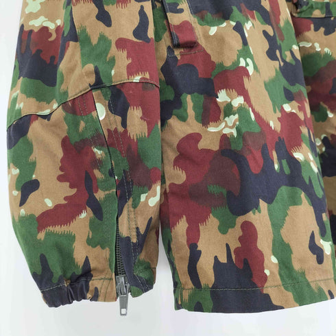 スイスミリタリー SWISS MILITARY SWISS ARMY スイス軍 アルペンカモ 迷彩柄 REAジップ フィールド ミリタリー シャツ メンズ EUR:52