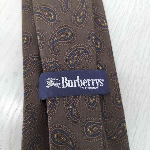 バーバリーズ BURBERRYS ペイズリー シルクネクタイ メンズ