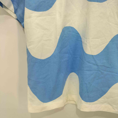 マリメッコ marimekko マルチカラー デザインボーダー ショートスリーブクルーネックTシャツ レディース JPN:M