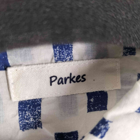 パークス PARKES 総柄デザイン丸襟ブラウスシャツ レディース JPN:M