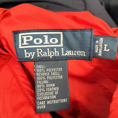 ポロバイラルフローレン Polo by RALPH LAUREN スモールポニー刺繍 リバーシブル ダウンベスト メンズ import:L