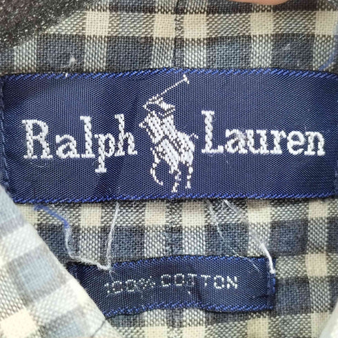 ラルフローレン RALPH LAUREN チェックボタンダウンシャツ メンズ JPN:L