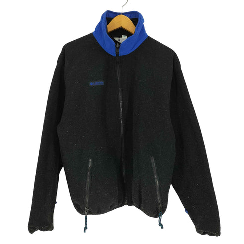 コロンビア Columbia 80-90S 白三角タグ USA製 ネック バイカラー リバーシブル フリース ジャケット メンズ import:M