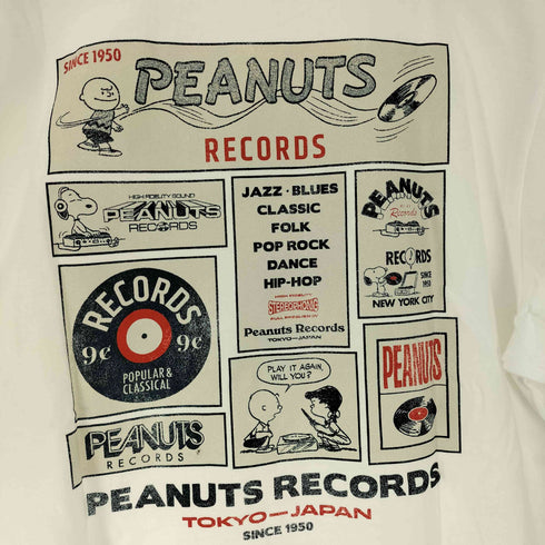 ピーナッツ PEANUTS コラボ バックプリント S/S Tシャツ メンズ JPN:XL
