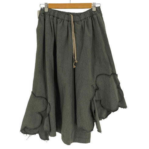 コムデギャルソンコムデギャルソン COMME des GARCONS COMME des GARCONS AD2013 フラワー パッチ 変形 キュロット パンツ レディース JPN:S