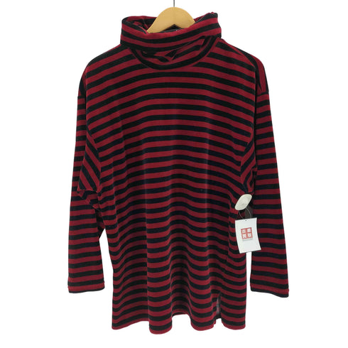 サグハーバー SAG HARBOR ボーダータートルネックベロアカットソー メンズ import:L