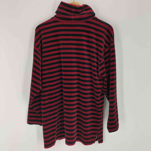 サグハーバー SAG HARBOR ボーダータートルネックベロアカットソー メンズ import:L