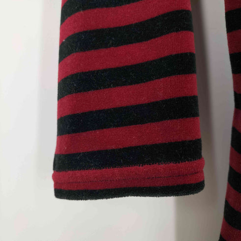 サグハーバー SAG HARBOR ボーダータートルネックベロアカットソー メンズ import:L