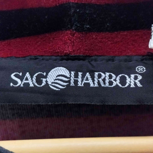 サグハーバー SAG HARBOR ボーダータートルネックベロアカットソー メンズ import:L