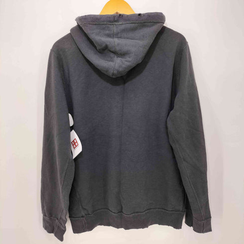 アバクロンビーアンドフィッチ Abercrombie & Fitch Y2K パンク ダメージ グランジ プルオーバーパーカー メンズ import:M