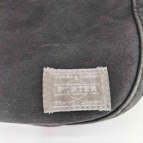 ポーター PORTER ロゴパッチ キャンバス ボディバッグ メンズ