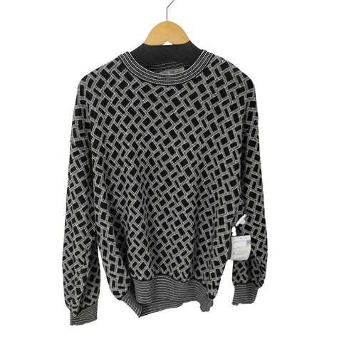 pronto-umo MADE IN ITALY レーヨン混 総柄コットンニット メンズ import:L