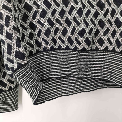 pronto-umo MADE IN ITALY レーヨン混 総柄コットンニット メンズ import:L