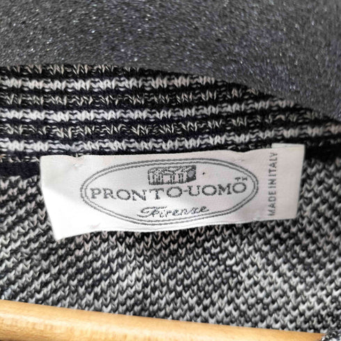 pronto-umo MADE IN ITALY レーヨン混 総柄コットンニット メンズ import:L
