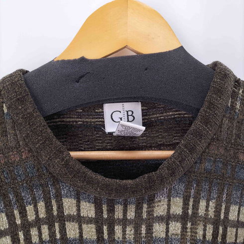 ジェフリービーン GEOFFREY BEENE 90S レーヨン混 総柄アクリルニット メンズ import:L