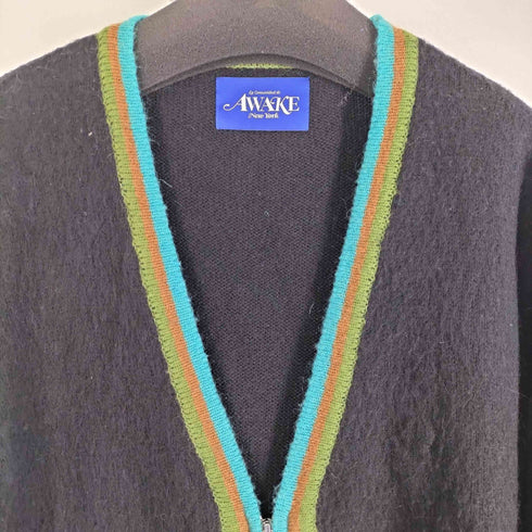 アウェイク Awake NY 21aw STRIPED MOHAIR CARDIGAN メンズ XL