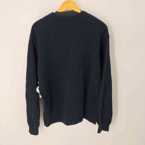 チャップスラルフローレン CHAPS RALPH LAUREN 90S 星条旗刺繍 クルーネックコットンニット メンズ import:XL