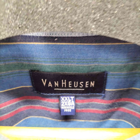 ヴァンヒューゼン VAN HEUSEN 00-90S BD L/S ストライプシャツ メンズ XXLT