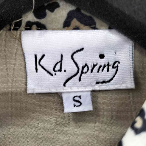 ヒョウ柄切替デザイン L/S シャツ レディース import:S