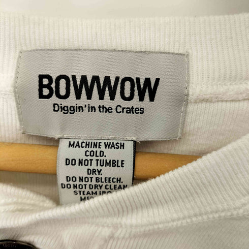 バウワウ BOWWOW コンチョボタン ヘンリーネックカットソー メンズ JPN:M