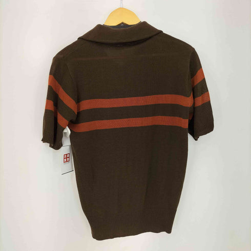 ケニントン kennington 70S ボーダー S/S ニットポロ メンズ
