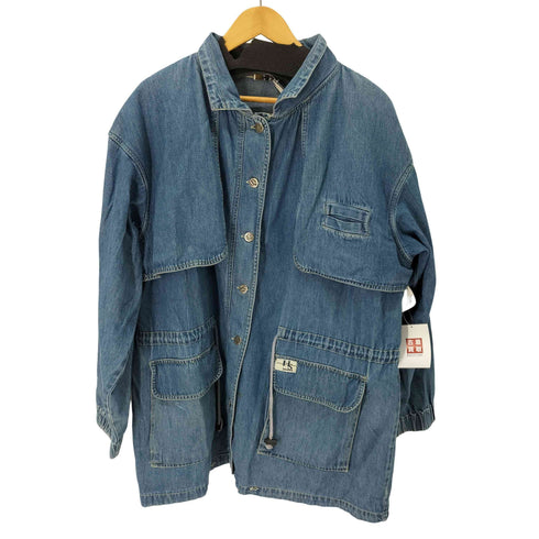 フロントデザインデニムジャケット レディース import:M