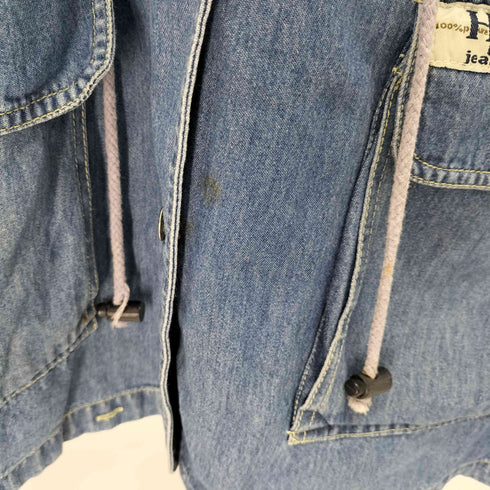 フロントデザインデニムジャケット レディース import:M