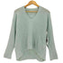 マカフィー MACPHEE MOHAIR STRETCH Vネックプルオーバー レディース JPN:S